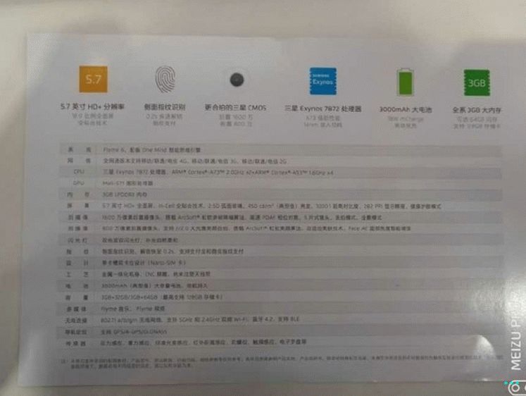 Promo materiál Meizu M6s